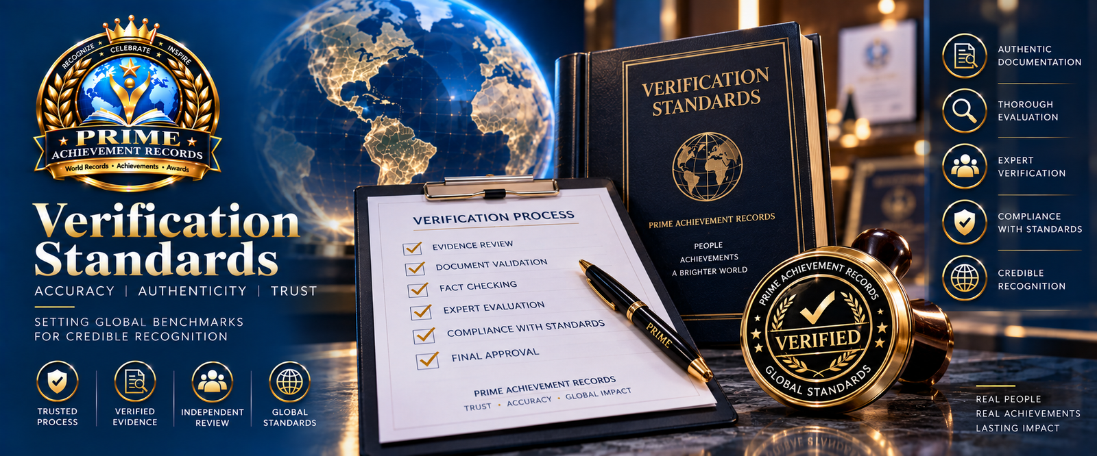 PAR Record Verification Standard — PRIME ACHIEVEMENT RECORDS banner